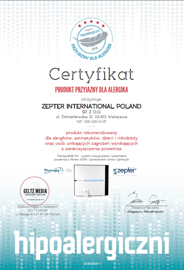 Certificate Therapy Air